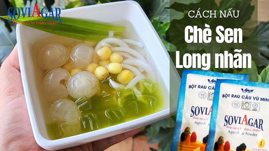 Thanh Mát Từ Tâm – Chè Sen Long Nhãn Rau Câu Cùng Bột Rau Câu Vũ Minh Soviagar
